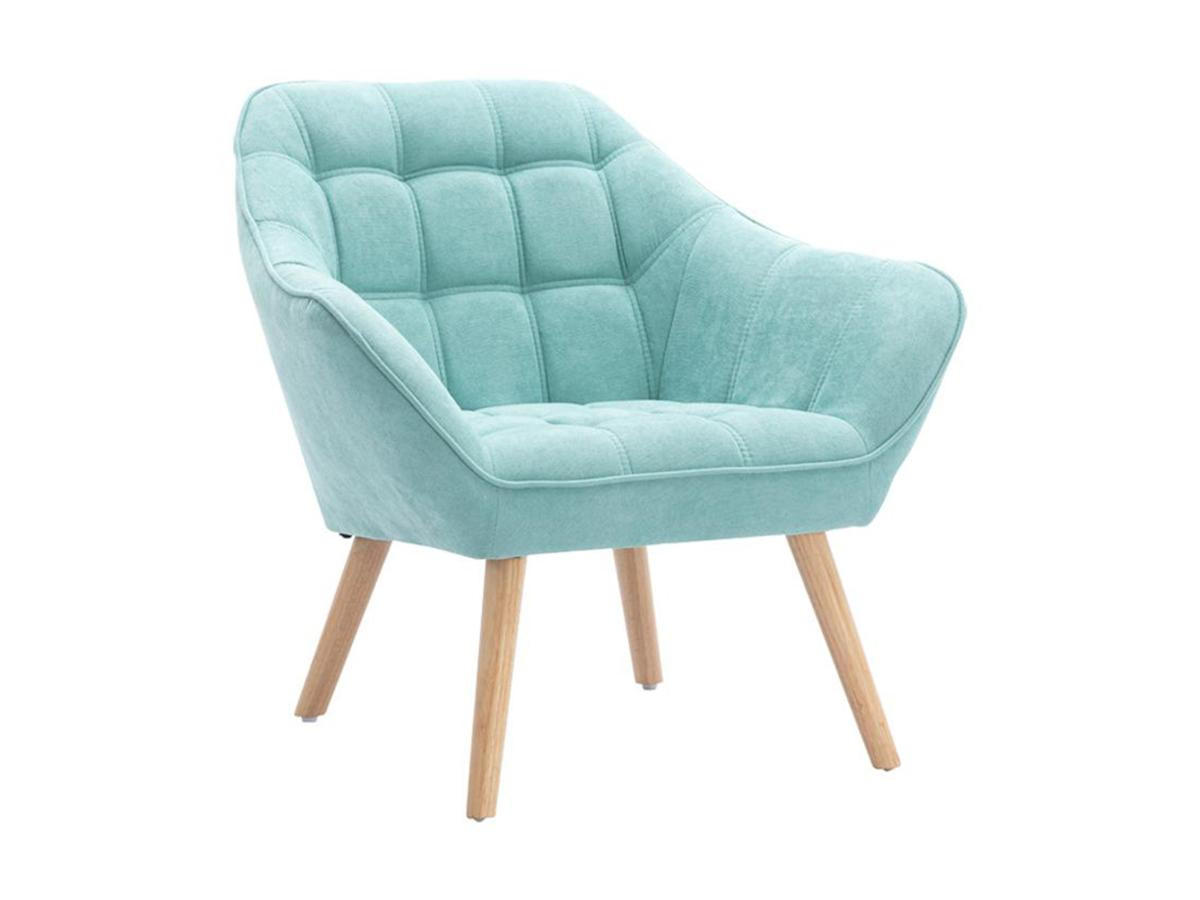 SESSEL - Stoff - Hellgrün - CASERTA - Grün, Textil (73/77/82cm) - Vente-Unique