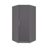 ECKKLEIDERSCHRANK KLEIDERSCHRANK SAM SR4 95 / 190 / 95 cm Anthrazit - Anthrazit, Holzwerkstoff (95/190/95cm) - Deine Möbel 24