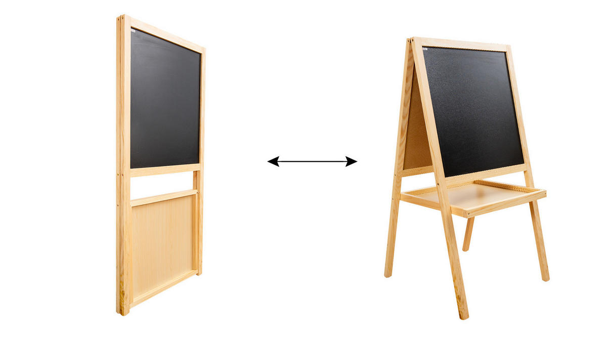DOPPELSEITIGE Kindertafel 120cm - Weiß, Metall (120/60/2cm) - ALLboards