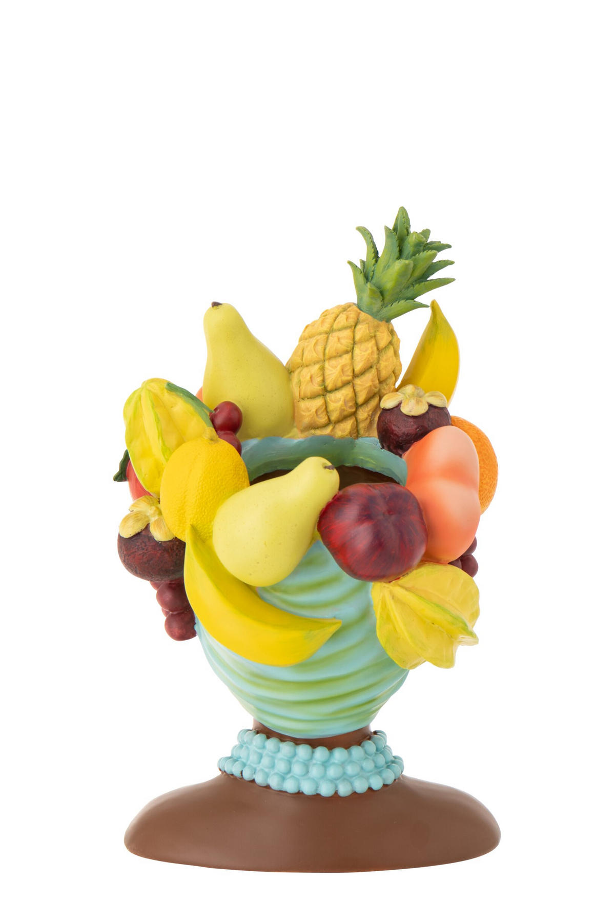 BLUMENTOPF FRAU Multi - Multicolor, Glas/Naturmaterialien (21/36.5cm) - J-Line