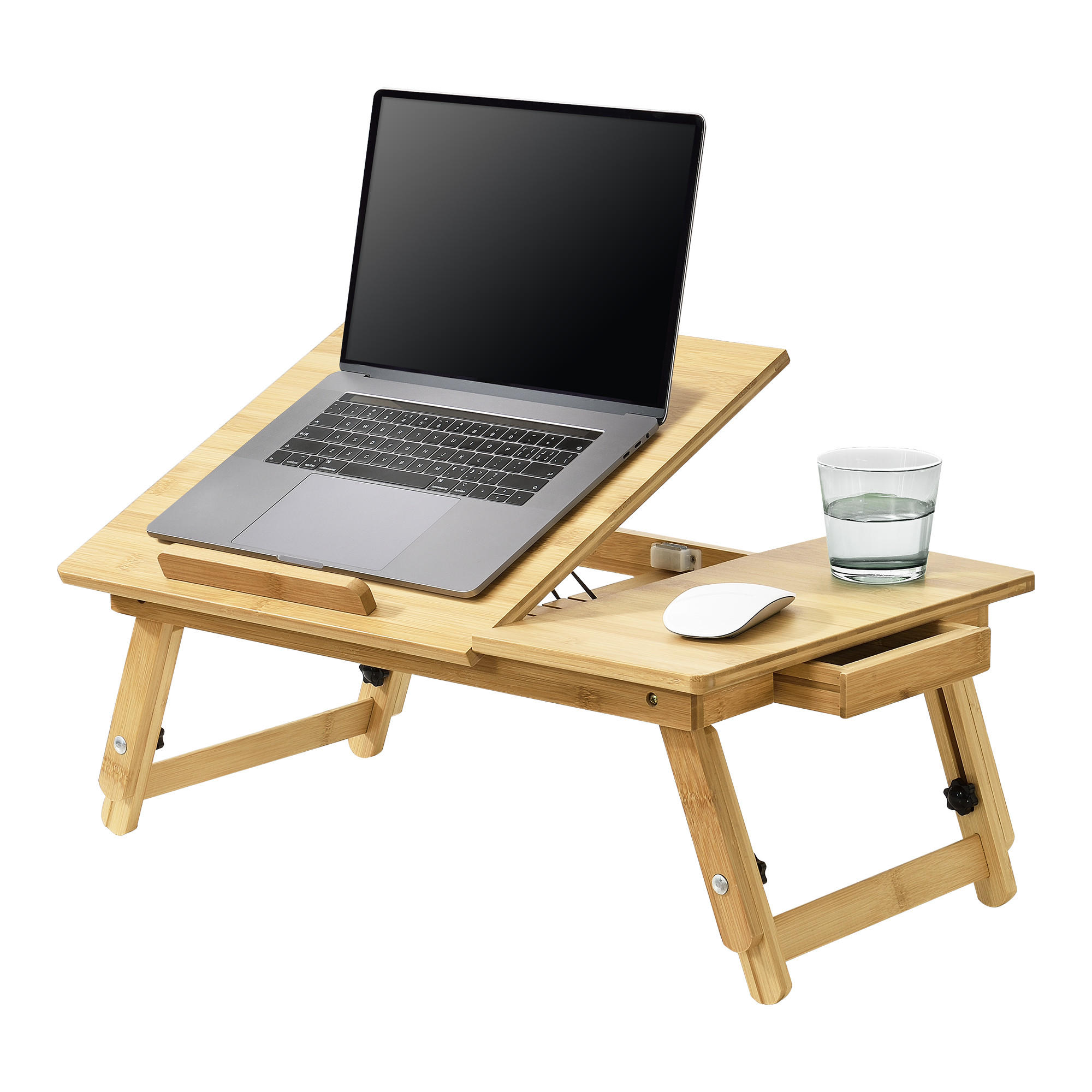 LAPTOPTISCH Trysil - Naturfarben, Holz (35/55/28cm) - [en.casa]