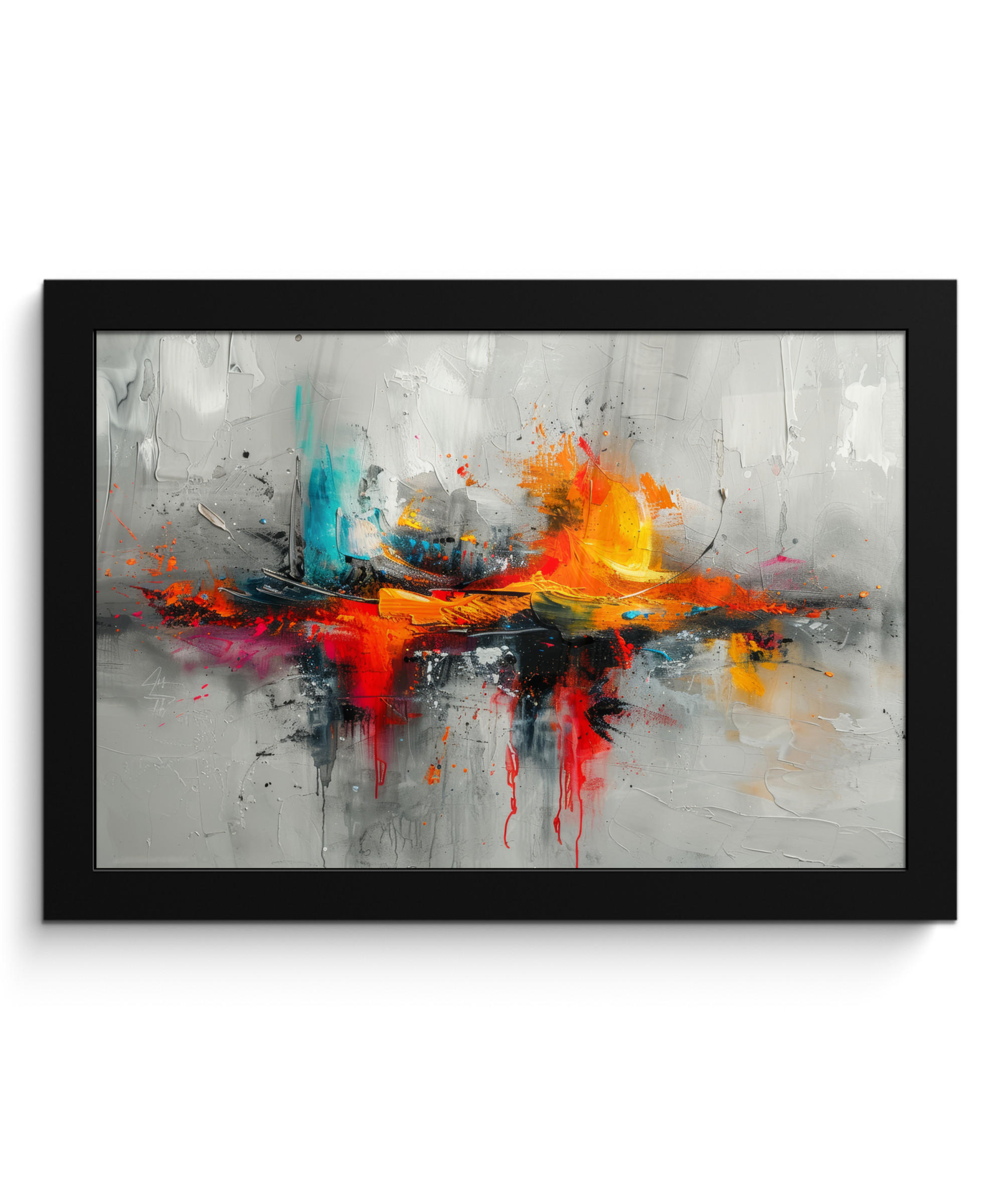 MuchoWow Poster Hellgrau 30x20 cm