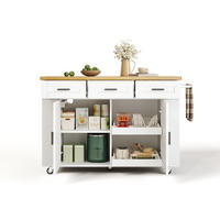 KÜCHENINSEL auf Rollen mit klappbarer Arbeitsplatte und Steckdose, Holzoptik, 120/70/84 cm - Naturfarben, Kunststoff (70/84/120cm) - Rolipo
