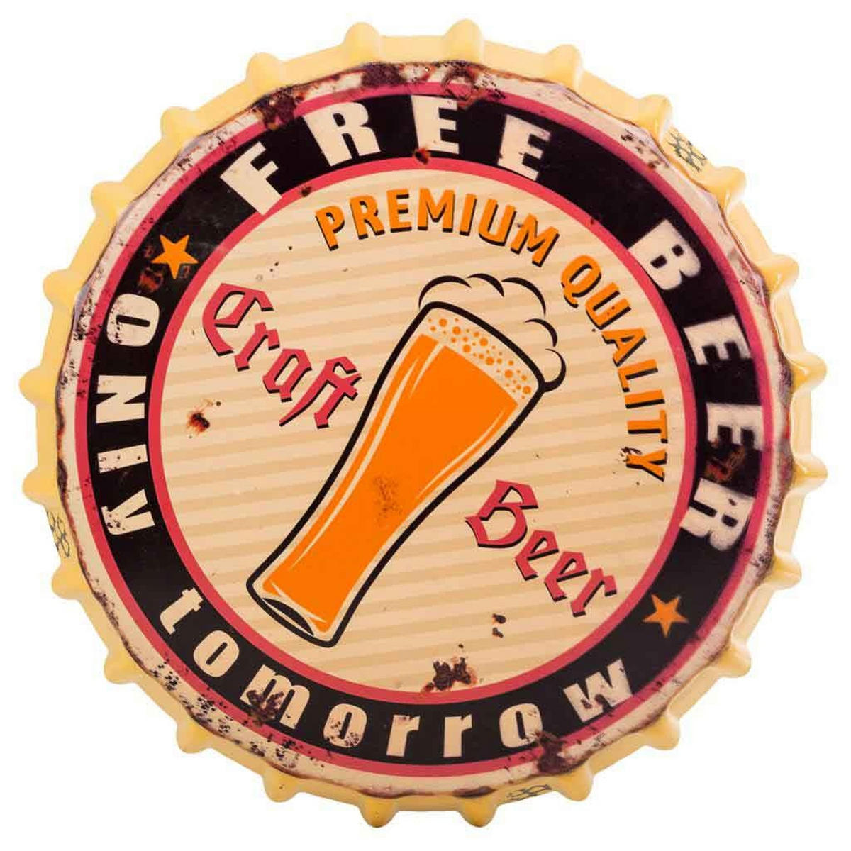 HOCKER aus Metall, gelb, 35x46cm - Gelb, Metall (35/46/35cm) - Wanderlust