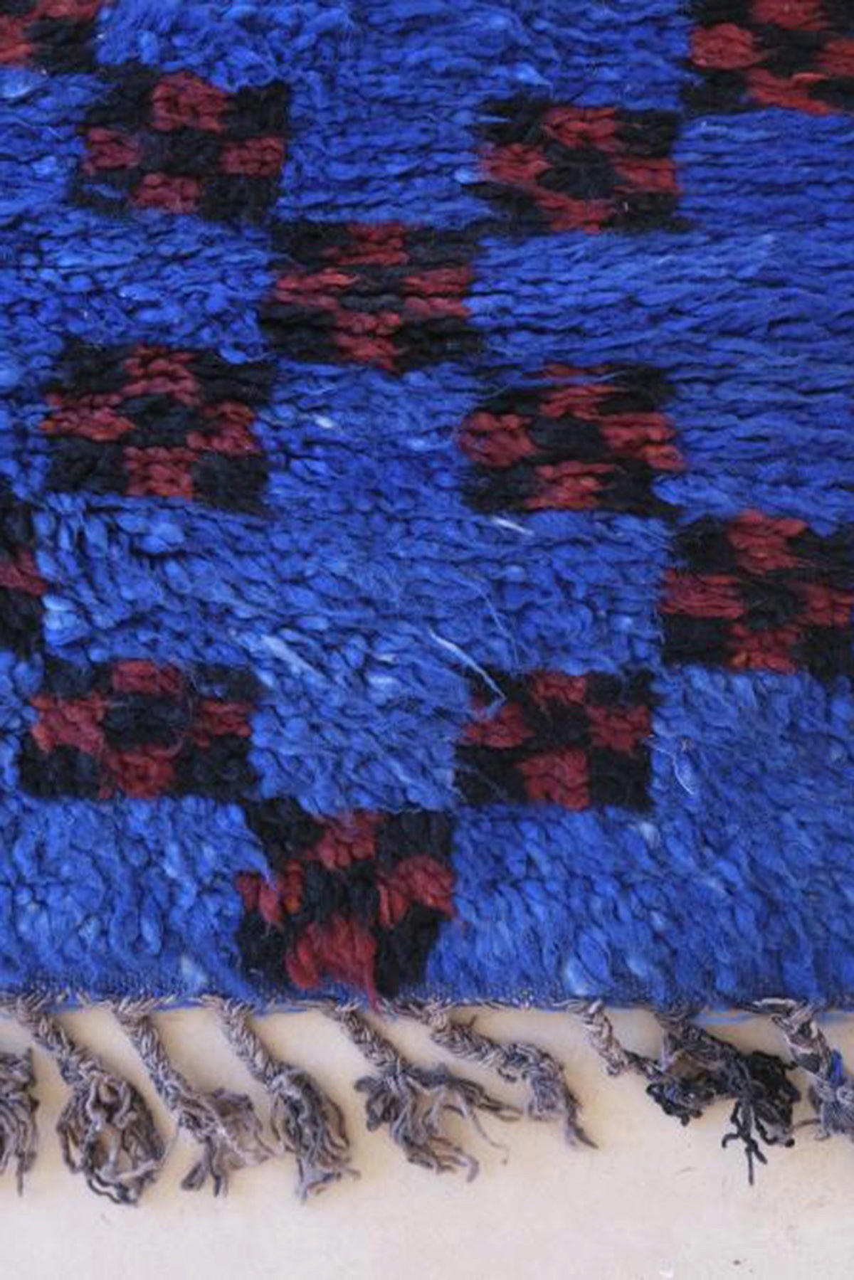 BERBERTEPPICH aus reiner Wolle 190x 380 cm - Blau, Naturmaterialien (190/380cm) - AFK Living