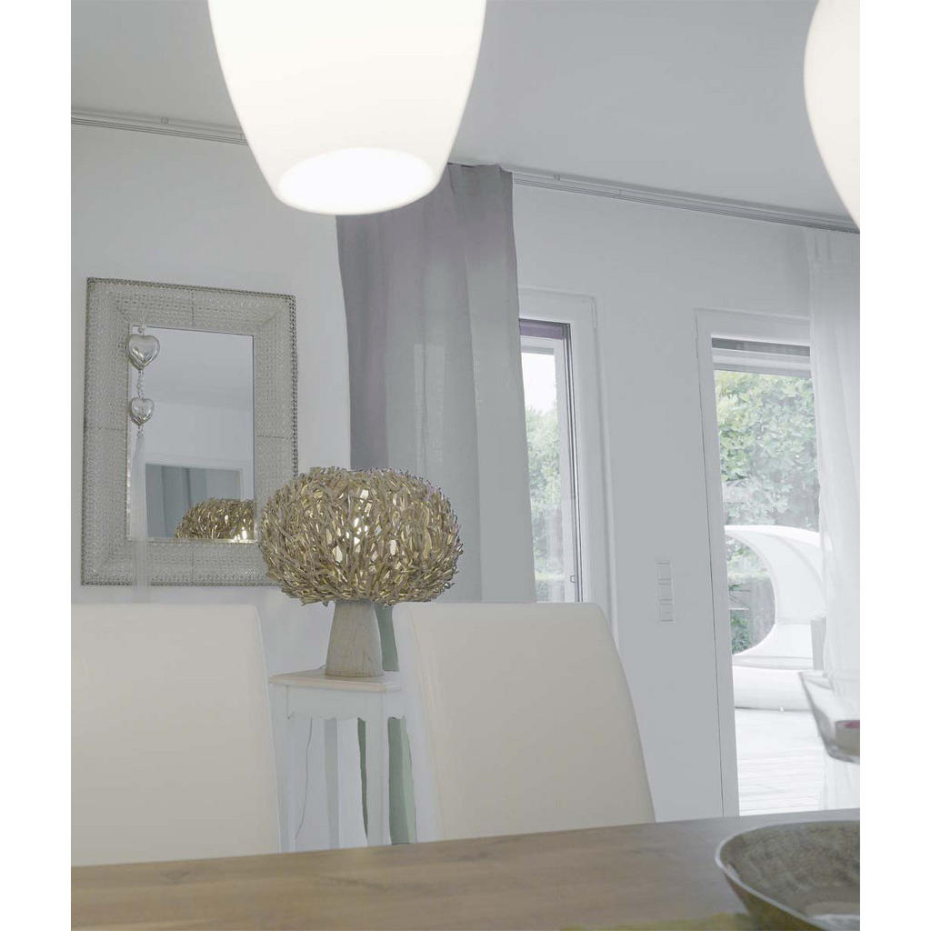 Thumbnail - beties Heimtextil Schlaufenvorhang, Grau, Naturmaterialien, Uni, Rechteckig, 135x255 cm, Oeko-Tex® Standard 100, Hergest...