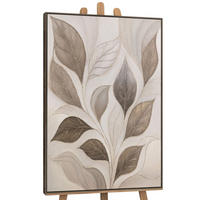 GEMÄLDE Wind in den Blättern Schattenfugenrahmen Grau 140x100 cm - Grau, Holz (140/100cm) - YS-art gallery