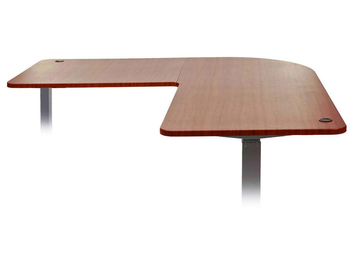 TISCHPLATTE FÜR ECK-SCHREIBTISCH Sandbraun - Braun, Holz (97/177/2cm) - MCW