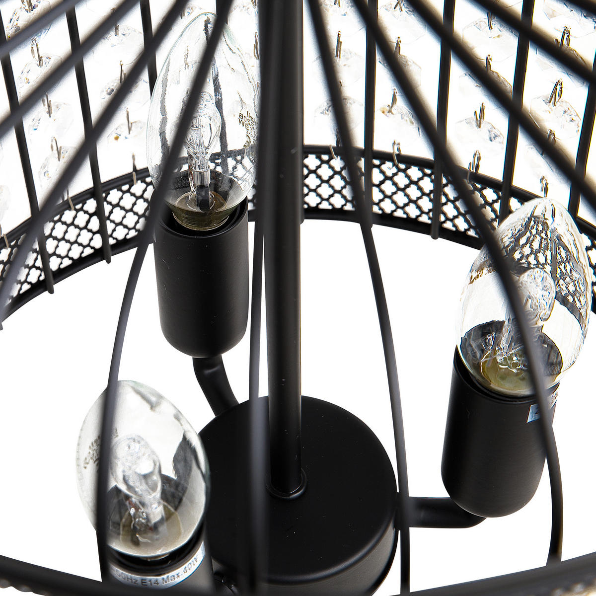 HÄNGELEUCHTE Celon 30/30/75 cm - Schwarz, Metall (30/30/75cm) - Beliani