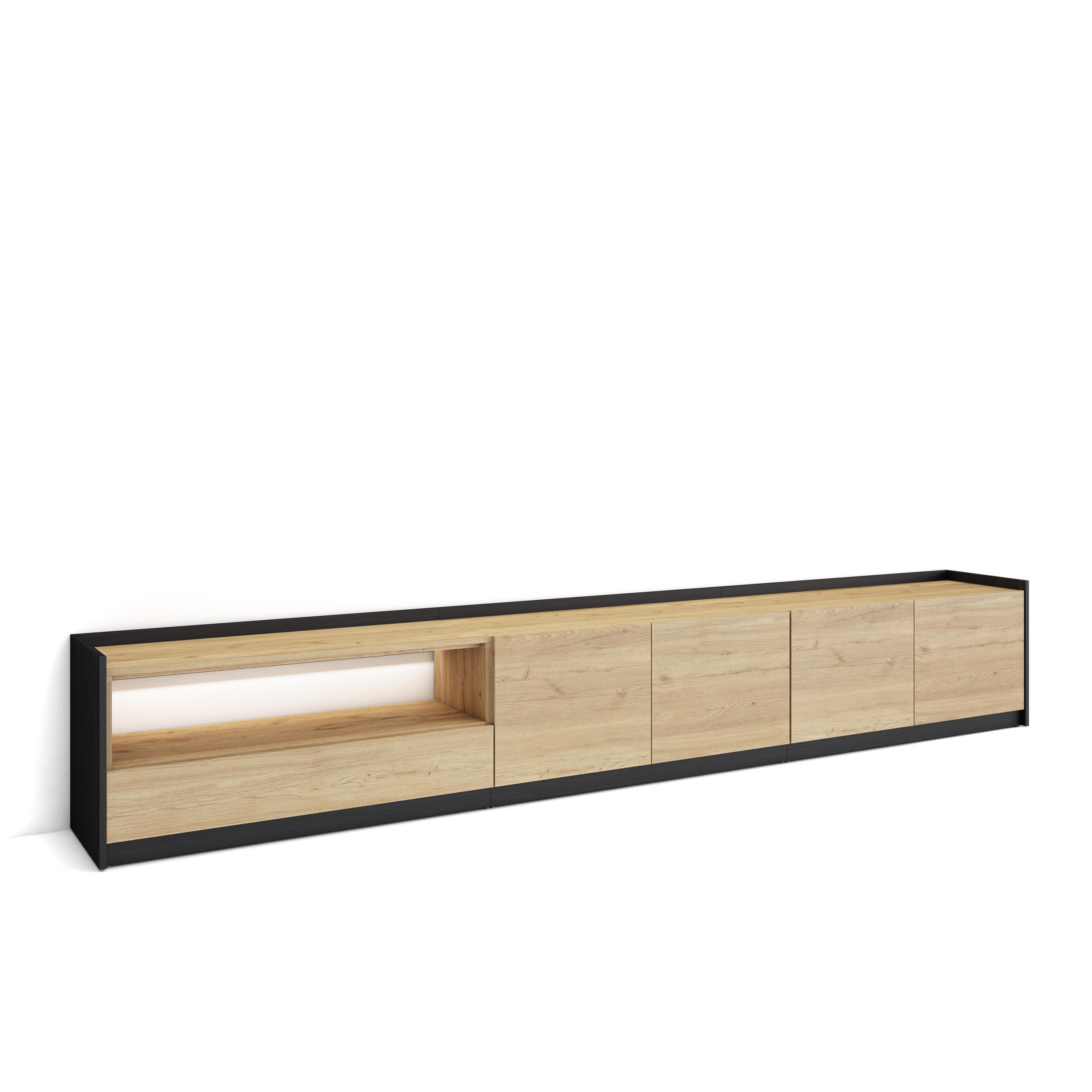 Skraut Home Lowboard, Eiche 310x50x37 cm