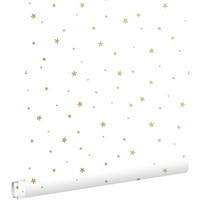 TAPETE kleine Sterne 53 cm x 10.05 m - Weiß, Papier (53/0.1cm) - ESTAhome