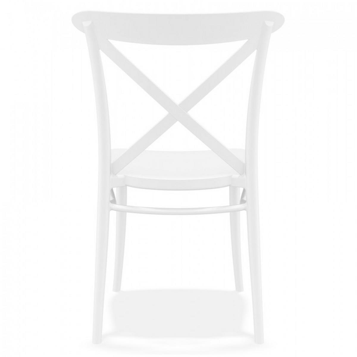 STUHL Weiß 51x87x51cm - Weiß, Kunststoff (51/87/51cm) - AlterEgo