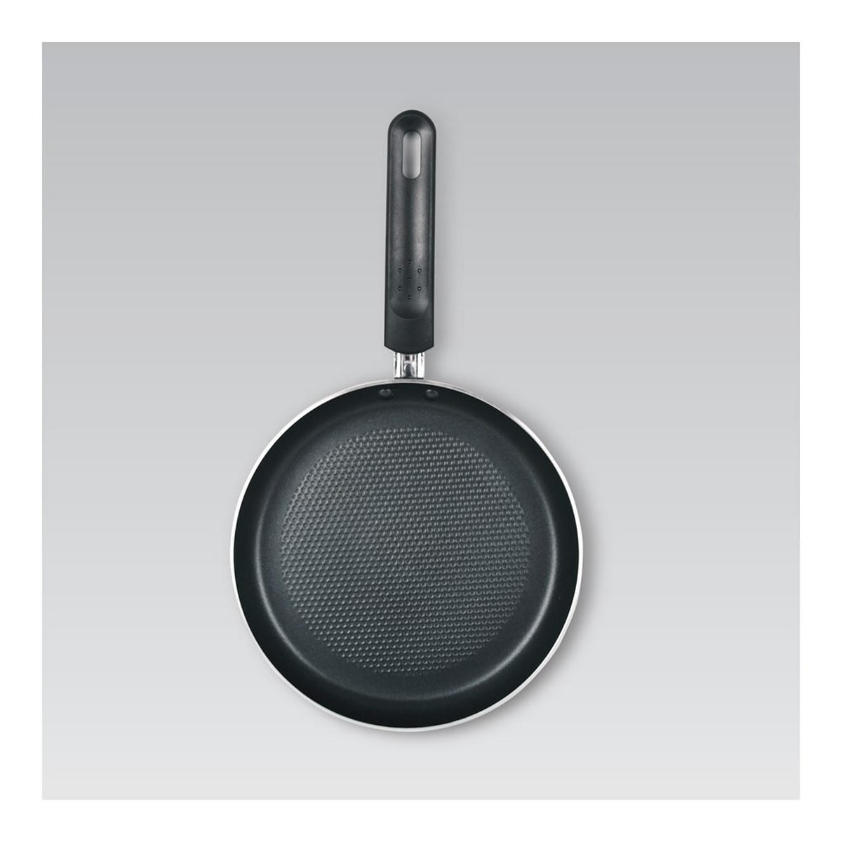 CRÊPEPFANNE Schwarz 37/20/2 cm MR120620 - Schwarz, Metall (20cm) - Maestro 