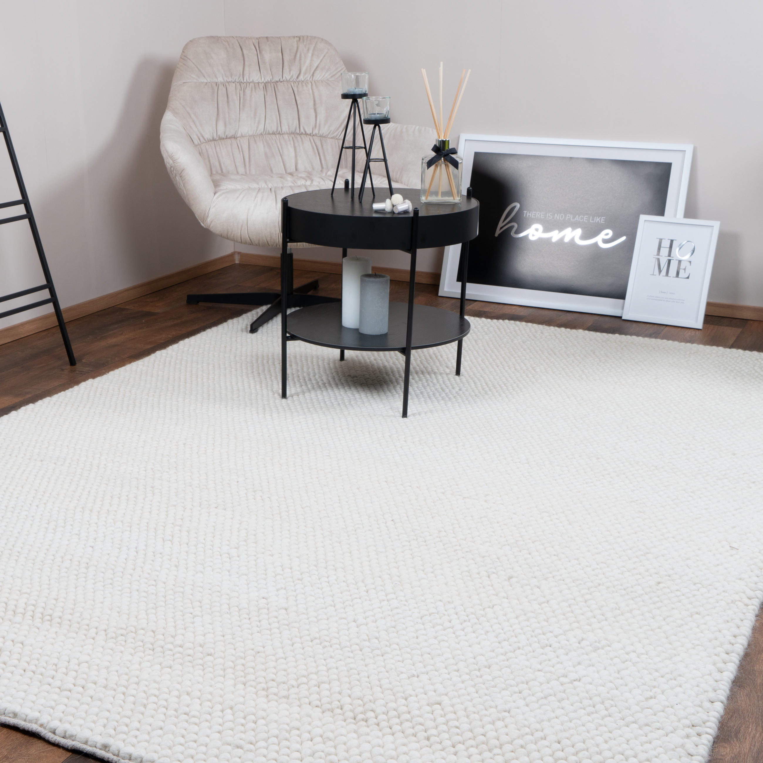 WOLLTEPPICH WOOLY 120/170 cm Ivory - Creme, Naturmaterialien (120/170cm) - Consilio Concept