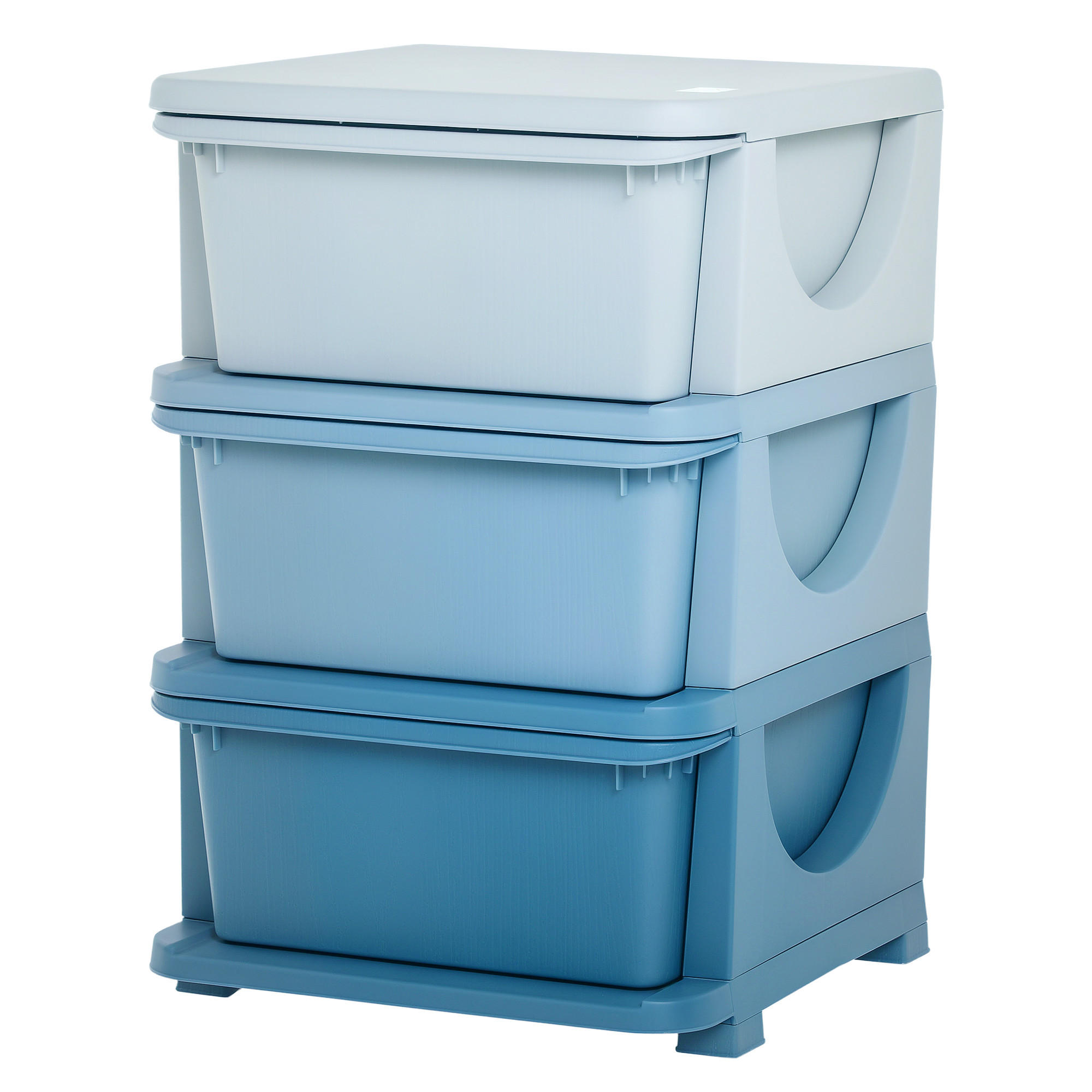 SPIELZEUGKISTE DE-09573 Blau - Blau, Kunststoff (37/37cm) - ComfortXL