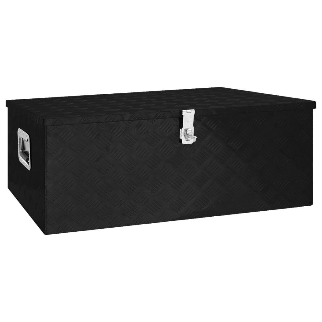 Deluke Aluminiumbox Schwarz 100x37x55 cm