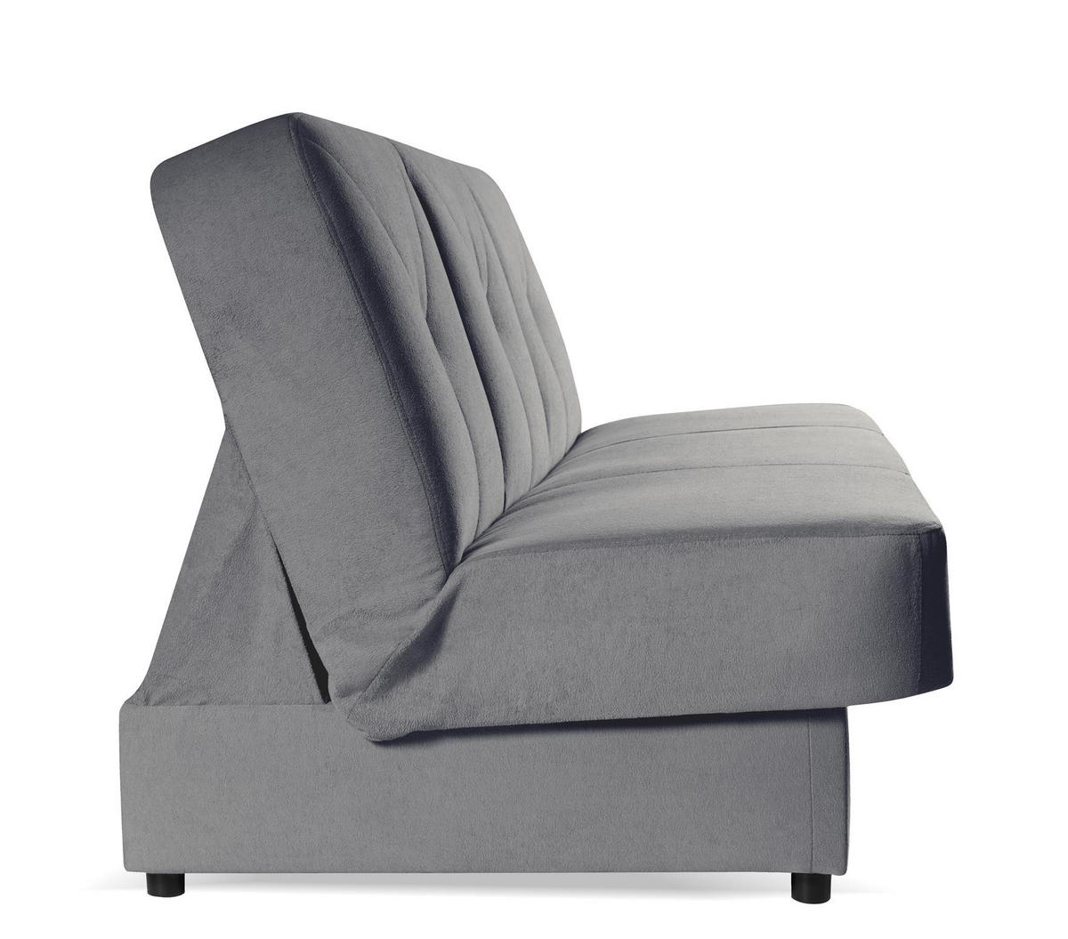 SOFA Nardo Grau, mit Schlaffunktion - Grau, Holzwerkstoff (199/91/91cm) - Bettso