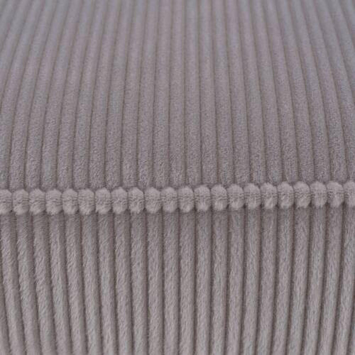 ECKSOFA Grau Cord  - Eichefarben/Grau, MODERN, Holz/Textil (261/178cm) - Livetastic