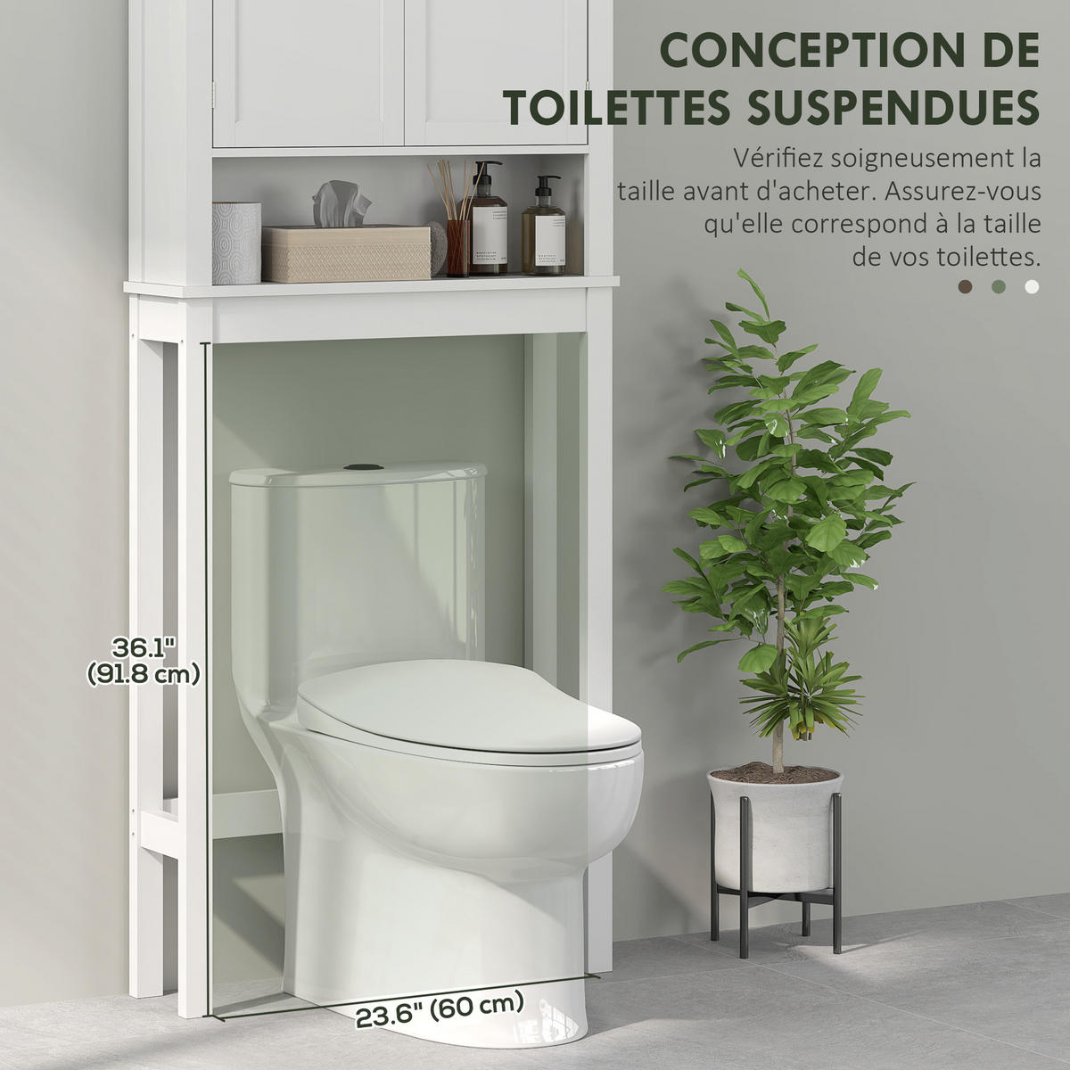 HÄNGESCHRANK Weiß 1 Stück - Weiß, Kunststoff (70/175/20cm) - GiPP