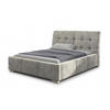 POLSTERBETT BARI mit Kopfteil, 160 x 200 cm, Doppelbett mit Bettkasten und Lattenrost aus Metall, Velourstoff, Frabe: Beige - Beige, Holz/Kunststoff (160/200cm) - Agmat-Furniture
