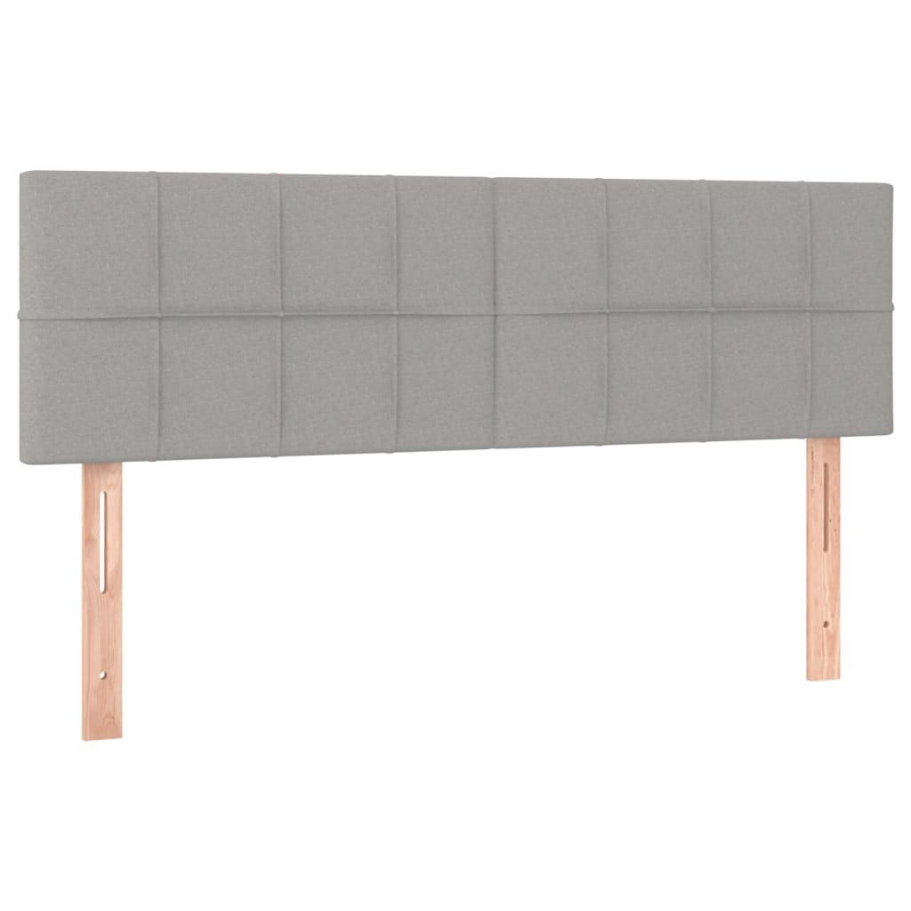 vidaXL Kopfteile Hellgrau 5x88x144 cm