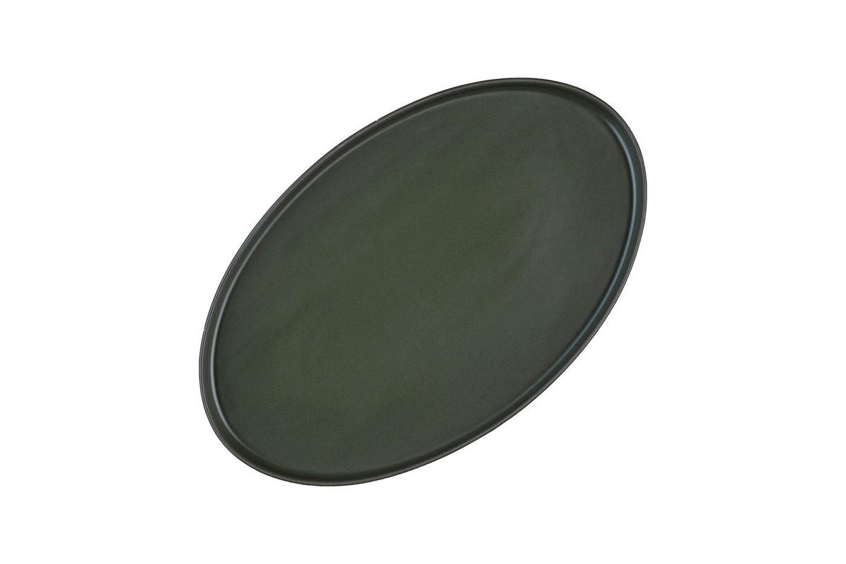SERVIERPLATTEN Scandi - 3er-Set - Olive - Grün, Keramik (1/1/1cm) - Björn