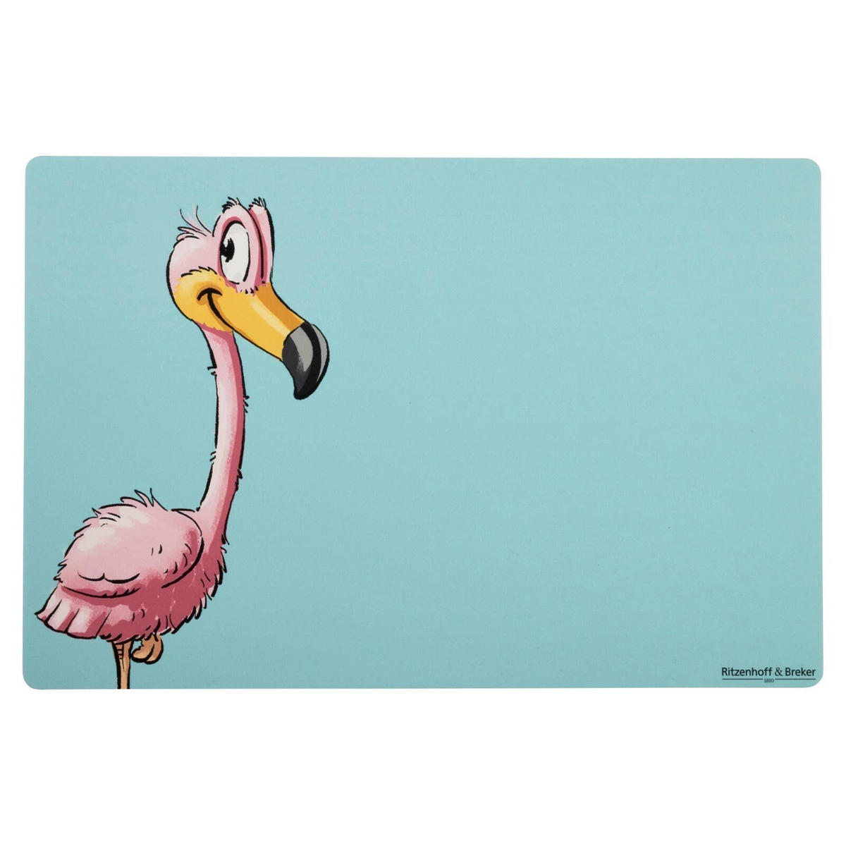 KINDERGESCHIRR Happy Zoo Flamingo 8er Set - Hellblau, Keramik (1/1/1cm) - Ritzenhoff Breker