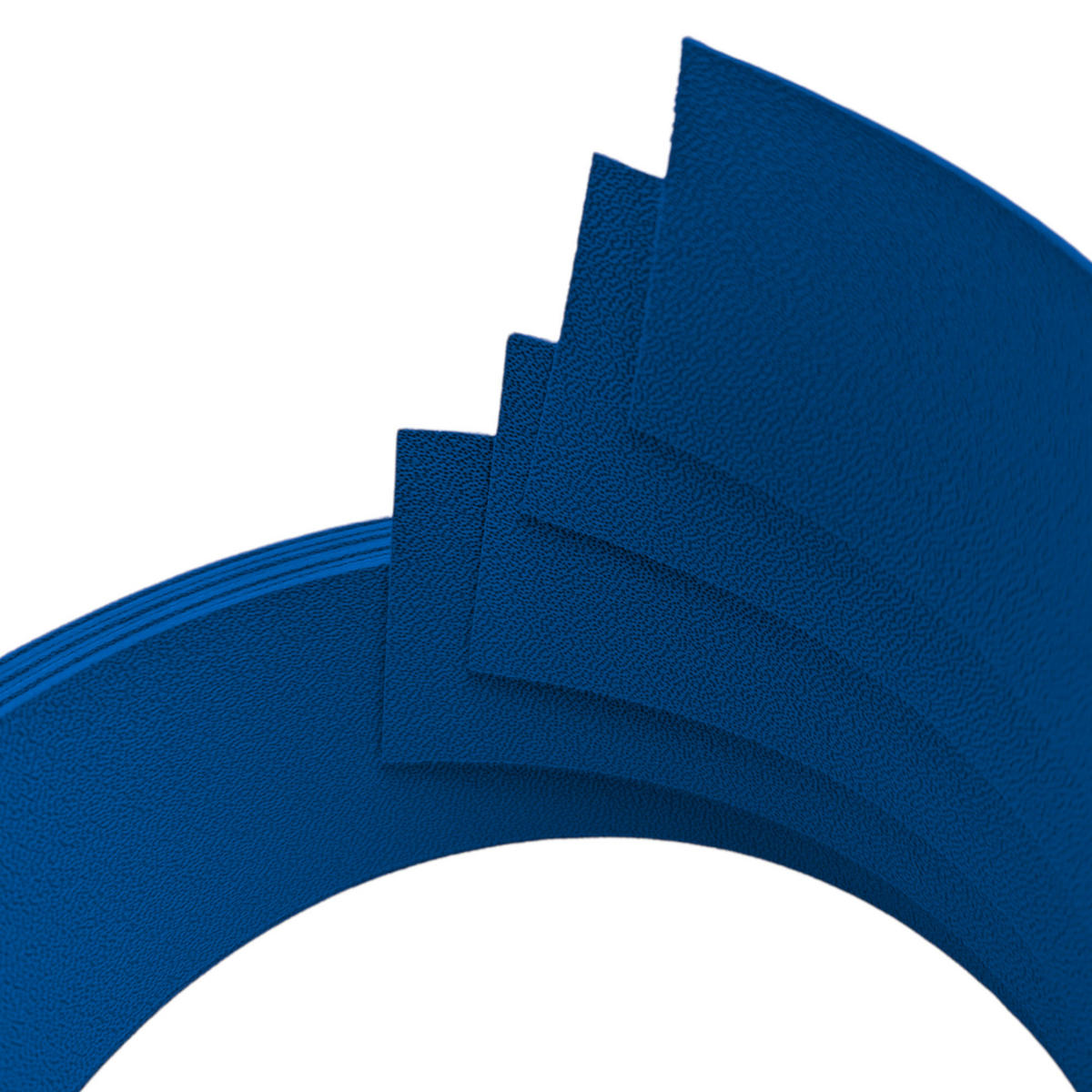 SICHTSCHUTZSTREIFEN Premium Viertel Set Enzianblau 2,55m - Blau, Kunststoff (255/4.7cm) - ZAUN|ZU