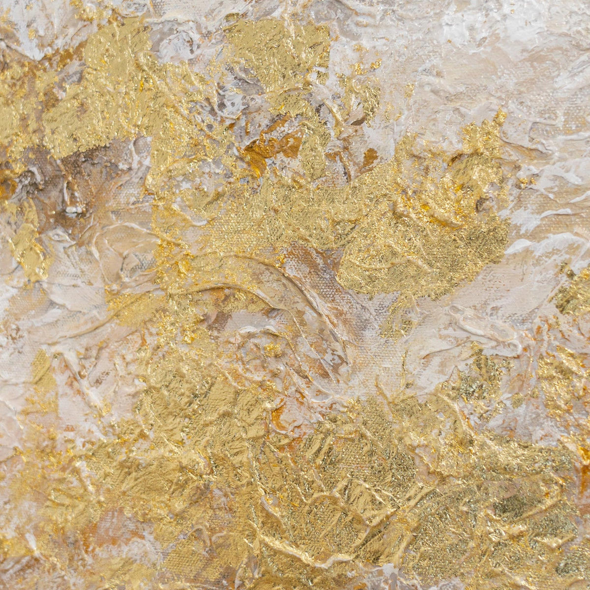 GEMÄLDE Goldene Wolken Schattenfugenrahmen Beige 70x50 cm - Beige, Holz (70/50cm) - YS-art gallery
