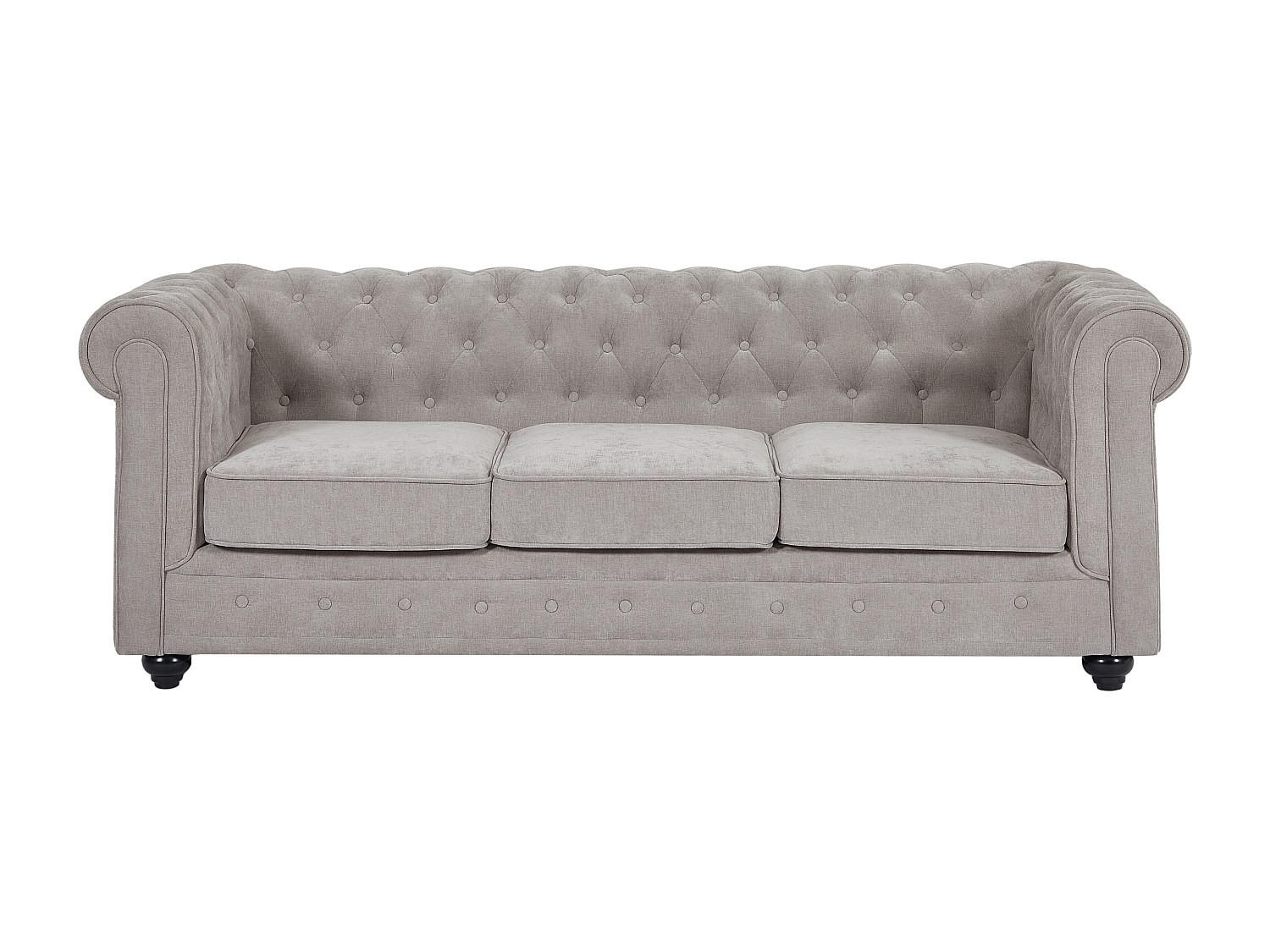 SOFA ohne Schlafmöglichkeit - 3 Personen - Stoff - Grau - - Grau, Textil (205/72/88cm) - Vente-Unique