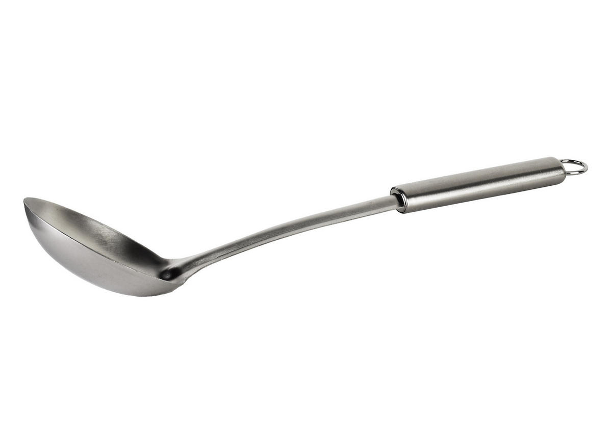 KOCHLÖFFEL Basic Kitchen silberfarben 34.5/2/2 cm Edelstahl - Silberfarben, Metall (2cm) - Mondex