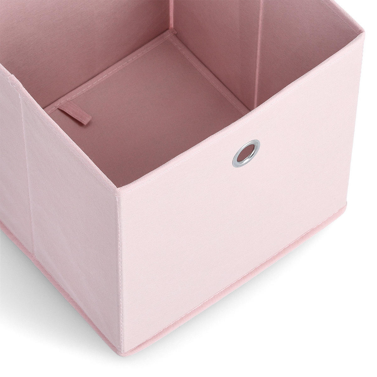AUFBEWAHRUNGSBOX mit Griffloch, Vlies - Rosé - Rosa, Textil (28/28/28cm) - Zeller Present