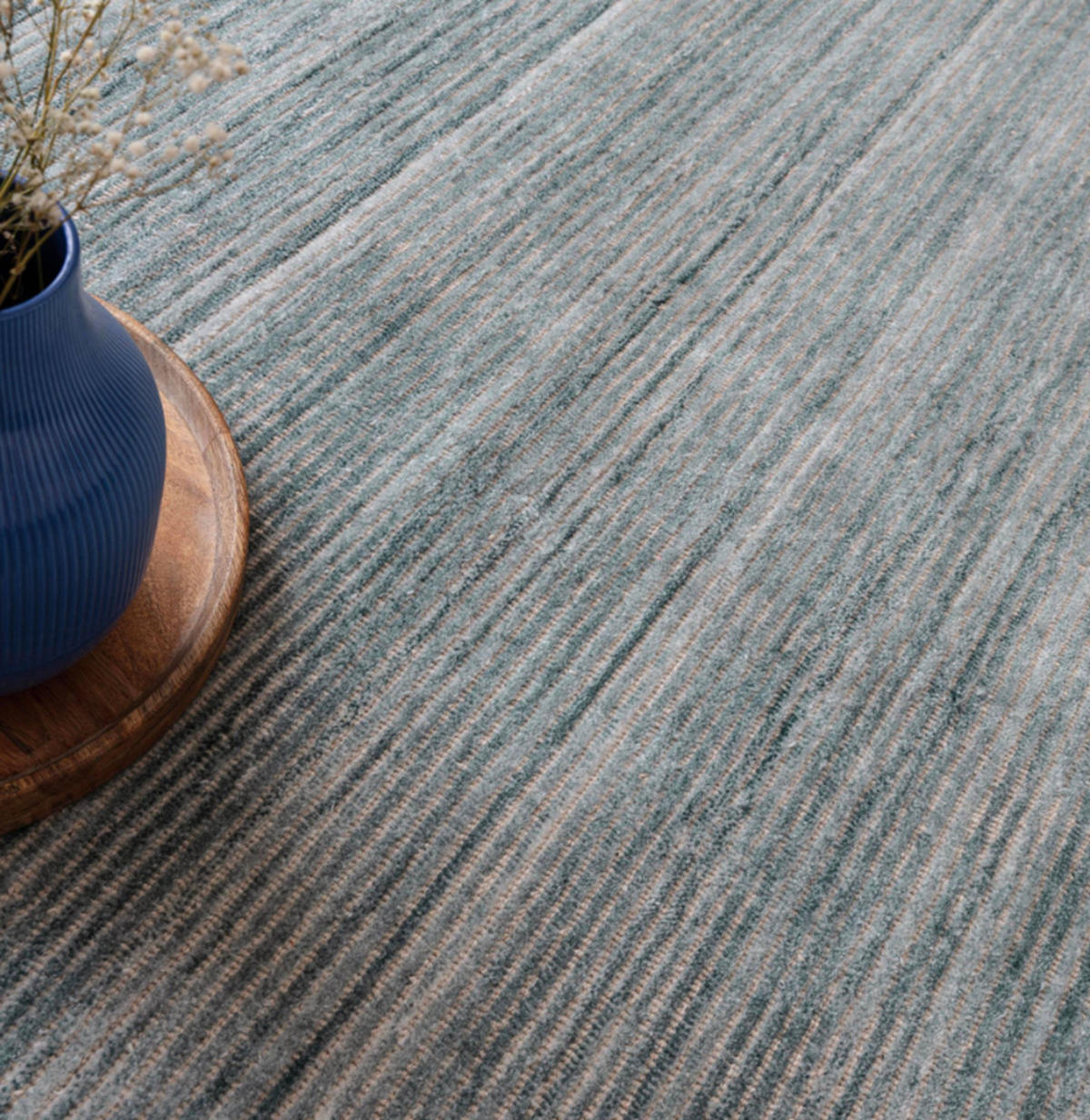 TEPPICH modern Wohn-/Schlafzimmer MURKY Blau 160x230 cm - Blau, Naturmaterialien (160/230cm) - Novatrend