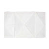 BADEMATTE 50/80 cm geometrisch - Weiß, Textil (50/80cm) - Homescapes