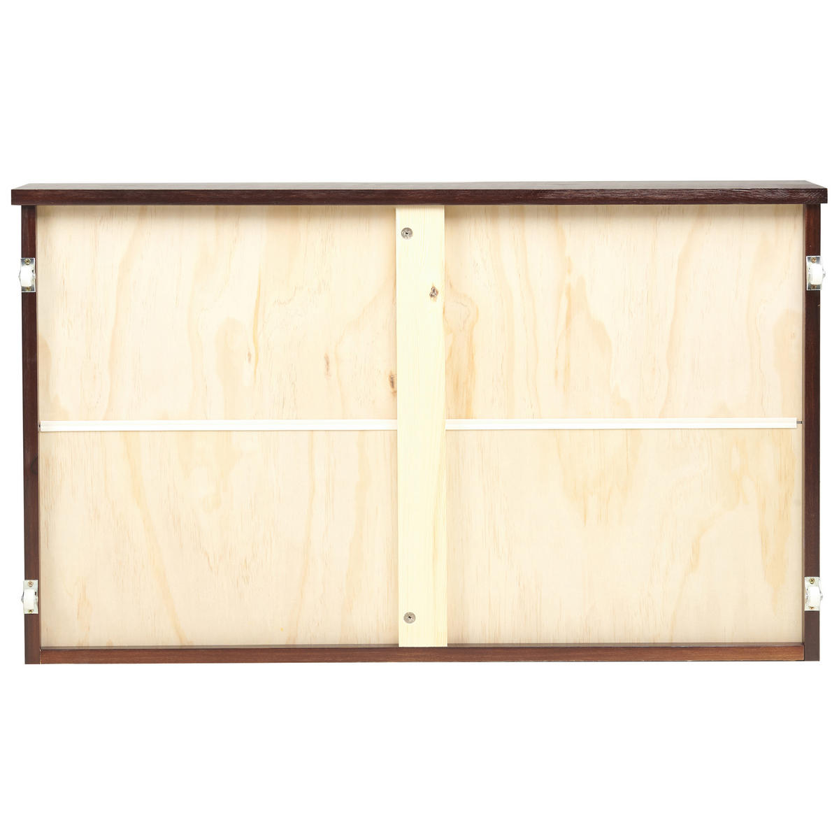 BETTSCHUBLADE 2er Set Dunkler Holzfarbton Rumilly - Dunkelbraun, Holz - Beliani