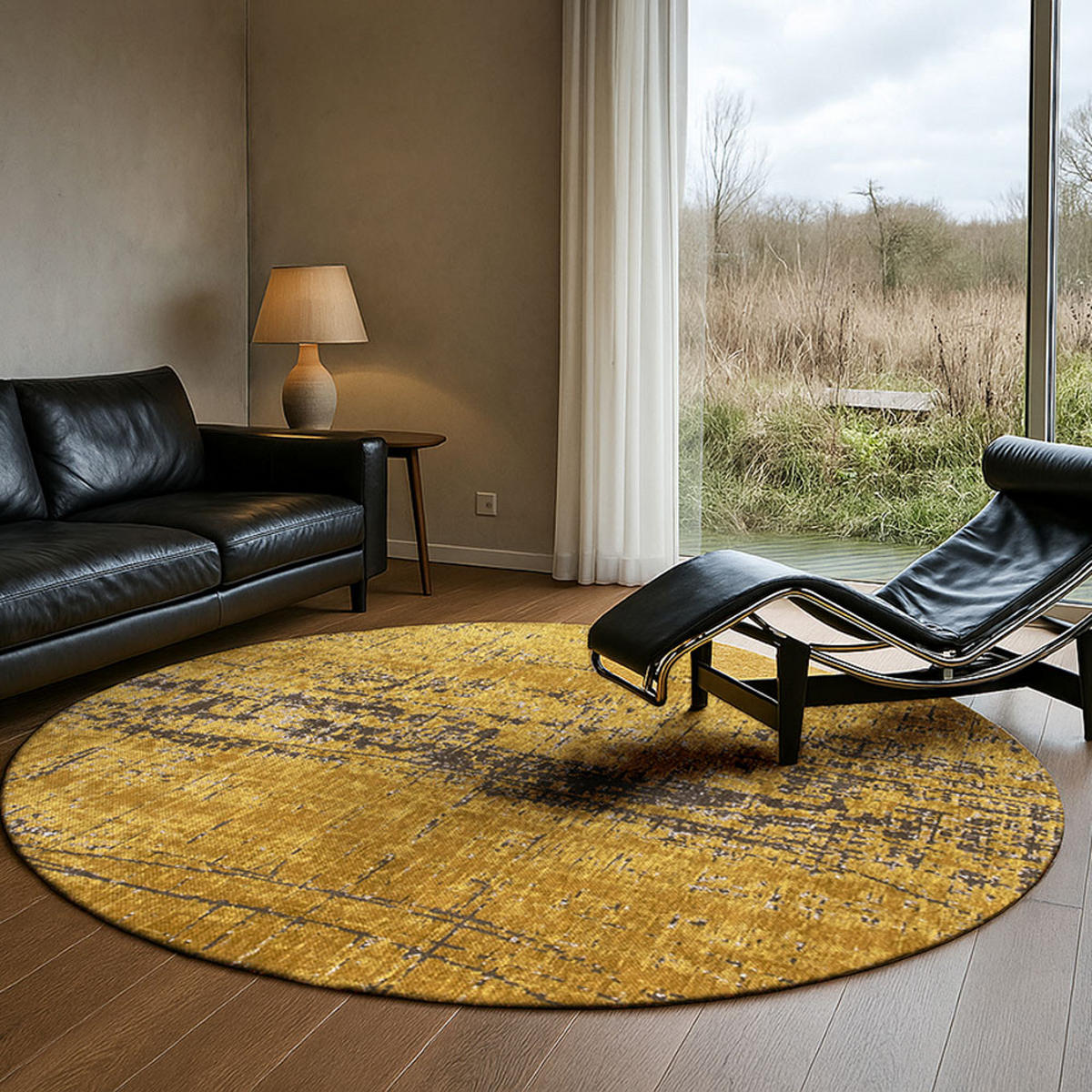 TEPI Liberty Gold Mad Men Griff 290/290 cm - žuta, tekstil/plastika (290/290cm) - Louis De Poortere
