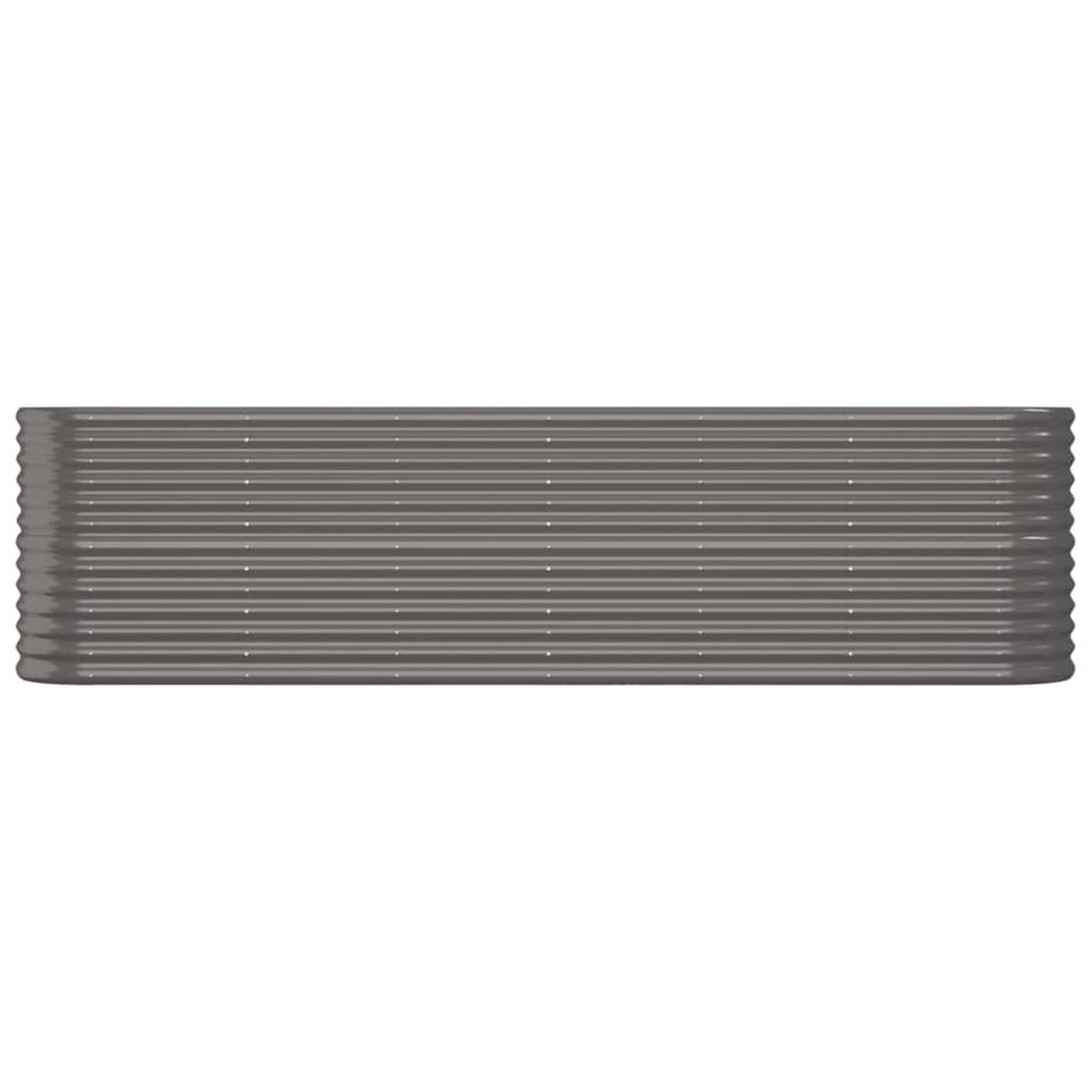 HOCHBEET Verzinkter Stahl 260/40/68 Cm Grau - Grau, Metall (260/68/40cm) - vidaXL