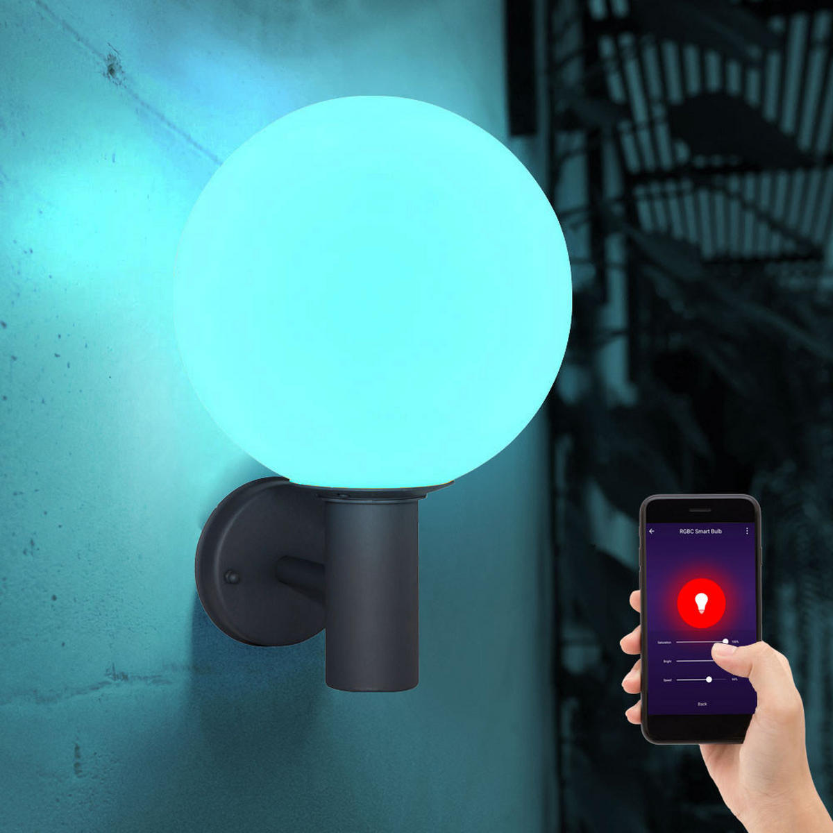 LED AUSSEN-WANDLEUCHTE Aluminium Anthrazit - Anthrazit, Glas (25/37/26.5cm) - Globo Lighting