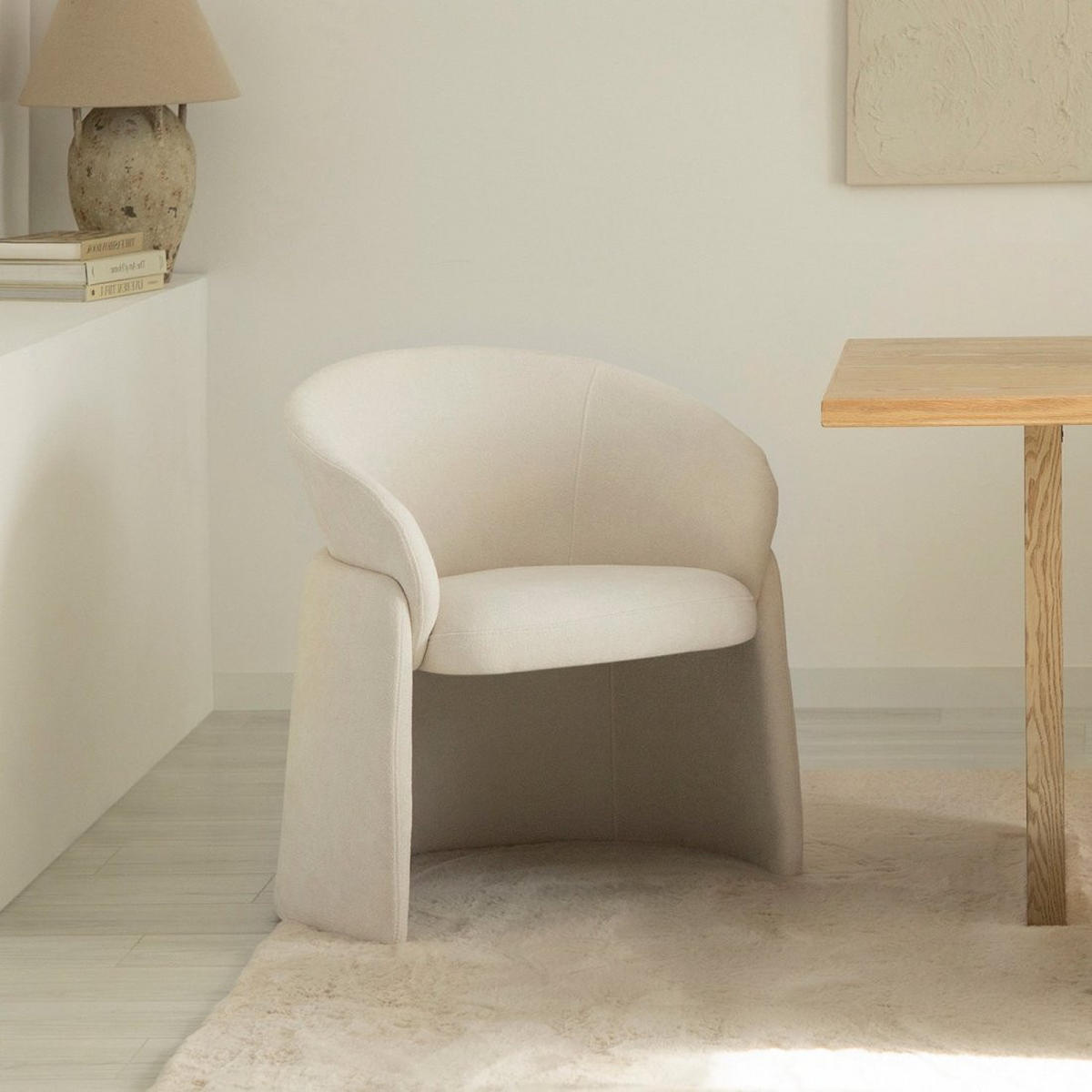 ESSZIMMERSTUHL Maren Beige 72 cm x 77 cm 4er-Set - Beige, Textil (72/77/62cm) - Klast Home