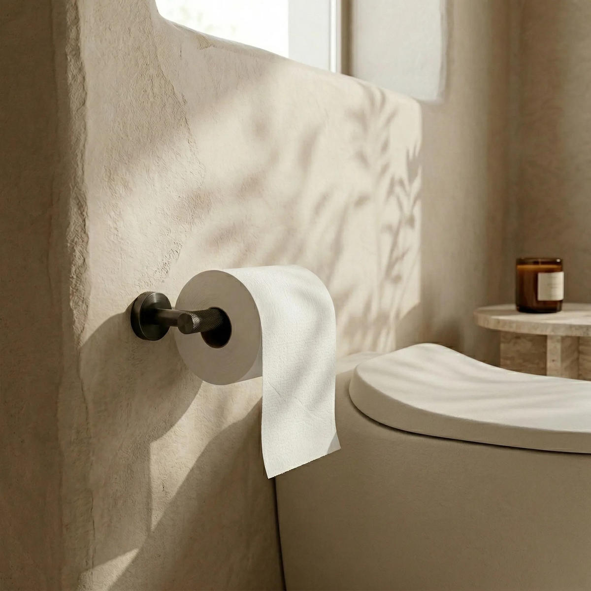 HALTER Für Toilettenpapier Rea 6611 Modern Titan - Titanfarben, Metall (17.5/5/8cm) - REA