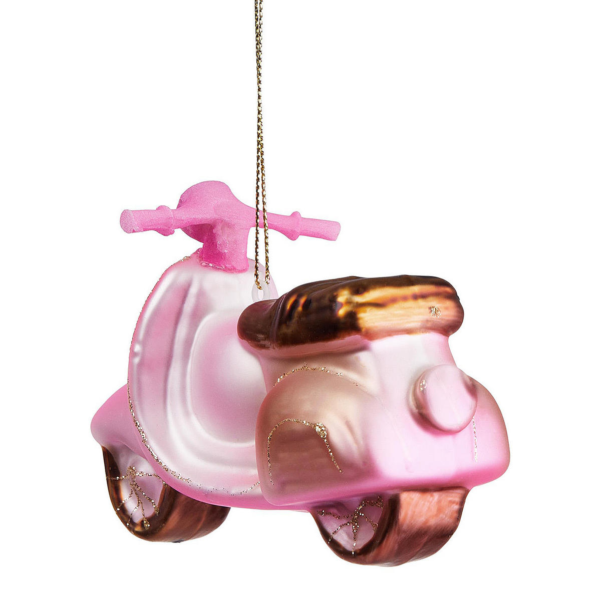 BAUMANHÄNGER Hang On Motorroller - Hellrosa, Glas (13/10/4.5cm) - Butlers