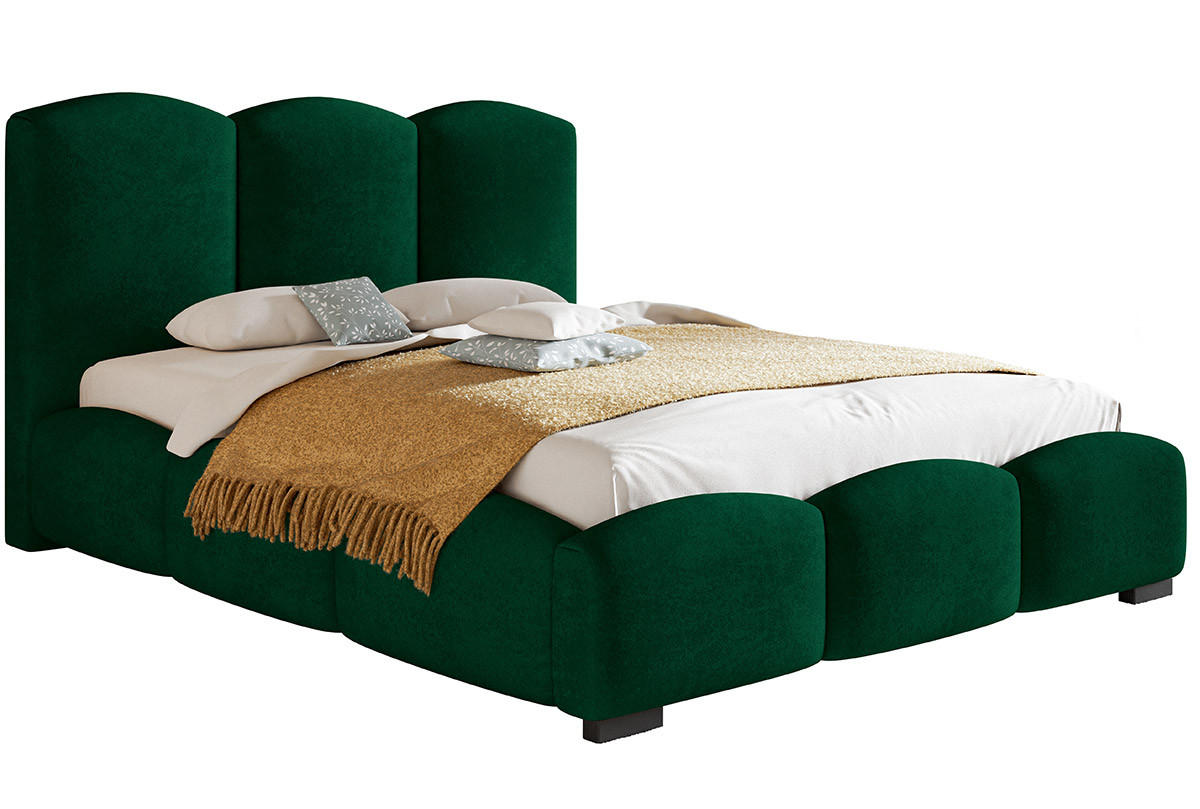 BETT Grün BEN 14 Mit Bettkasten 90x200 cm - Grün, Textil (90/200cm) - Sepro Meble