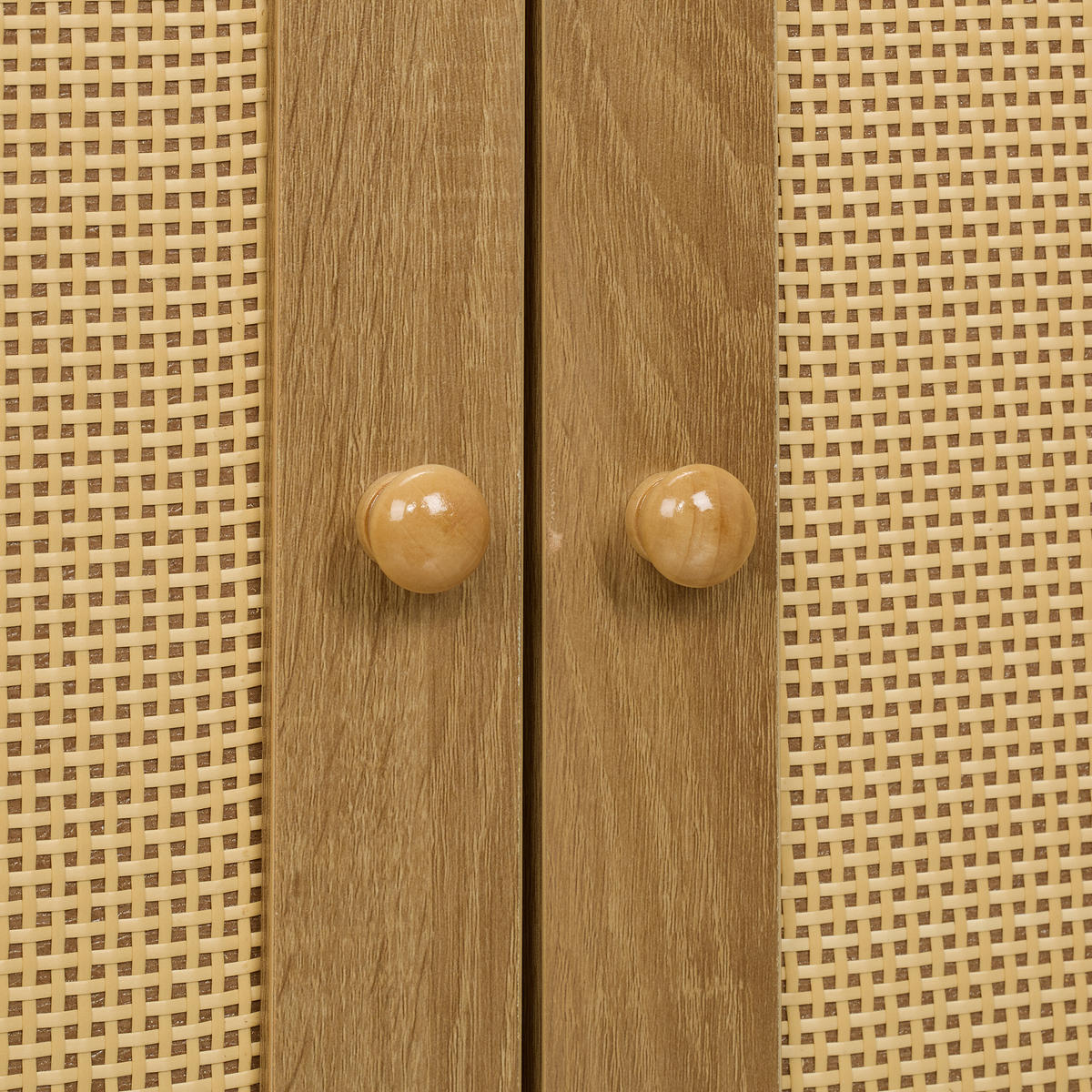 SIDEBOARD - Hellbraun, Holz/Holzwerkstoff (80/75/40cm) - Relaxdays