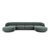 PANORAMASOFA Miley aus Chenille-Stoff petrol 5 Sitzplätze - Petrol, Textil (156/70/330cm) - Micadoni