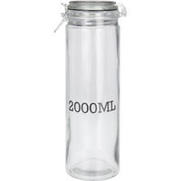 GLASBEHÄLTER mit Deckel 2000 ml - Transparent, Glas (10/34/10cm)