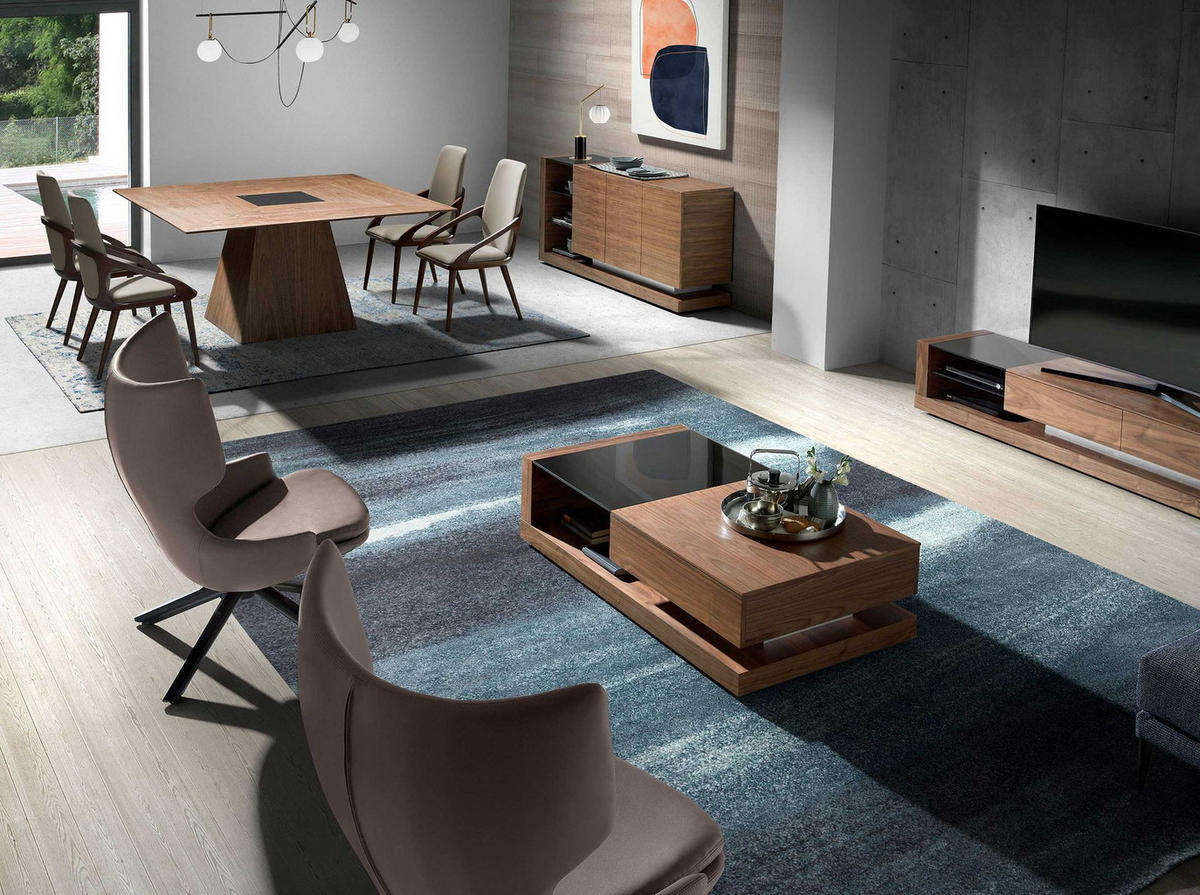 STUHL Cremefarben 52/62/100 cm - Walnussfarben/Creme, Leder/Holz (52/100/62cm) - ANGEL CERDA