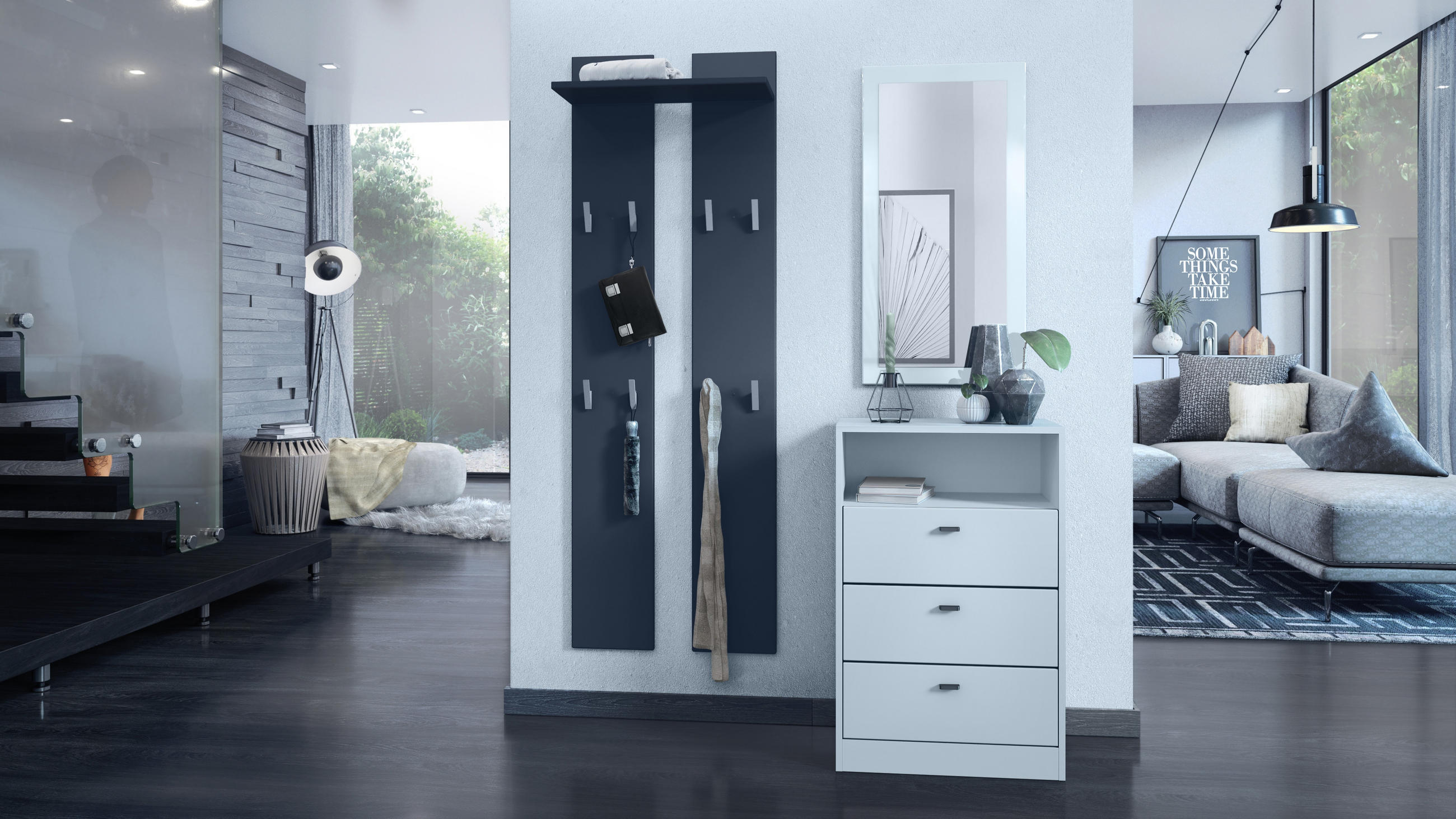 KOMMODE Pino Fronten in Weiß matt - Weiß, Holzwerkstoff (56/86.5/36cm) - Vladon
