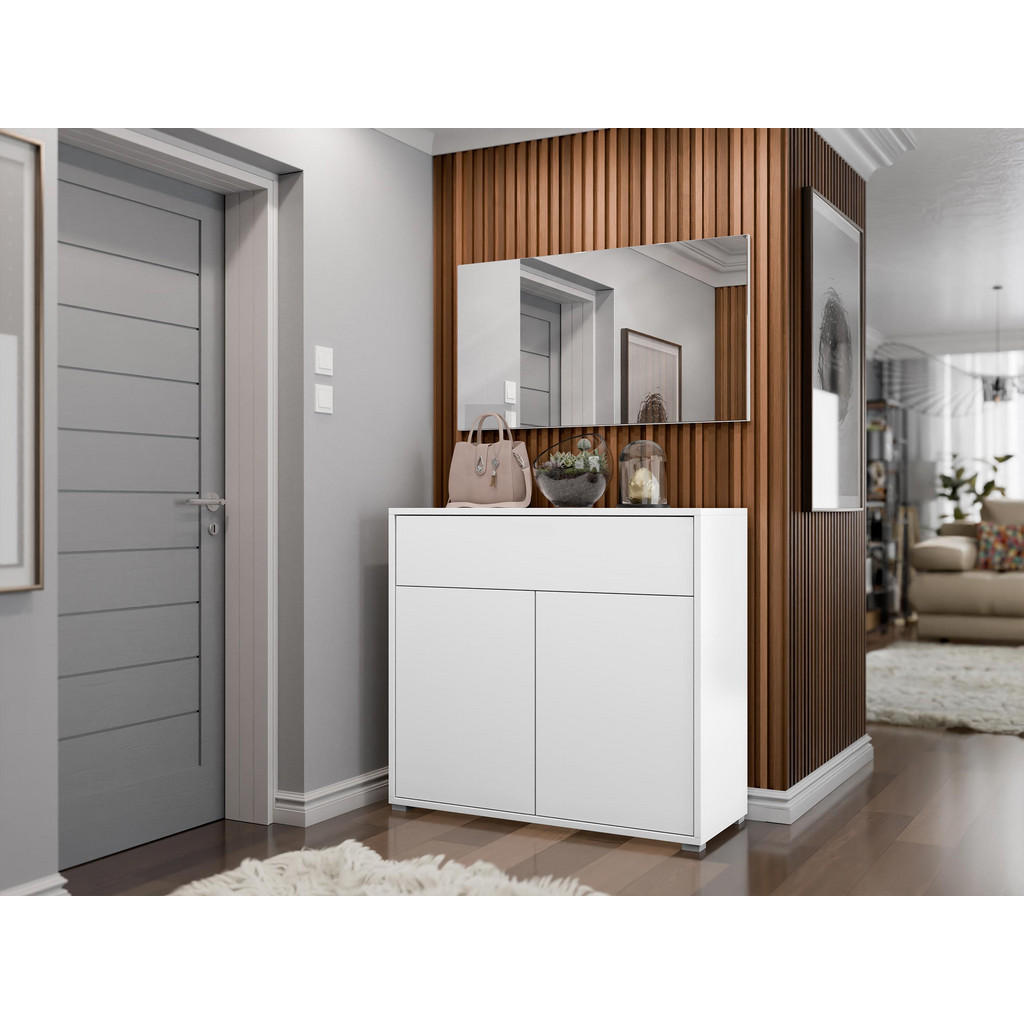 Thumbnail - Mirjan24 Garderoben-Set, Weiß, Holzwerkstoff, Rechteckig, 100x93x40 cm, Garderobe, Garderoben-Sets & Serien, Garderoben-...