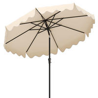 TERRASSENSCHIRM Beige - Beige, Kunststoff (280/280cm) - COSTWAY