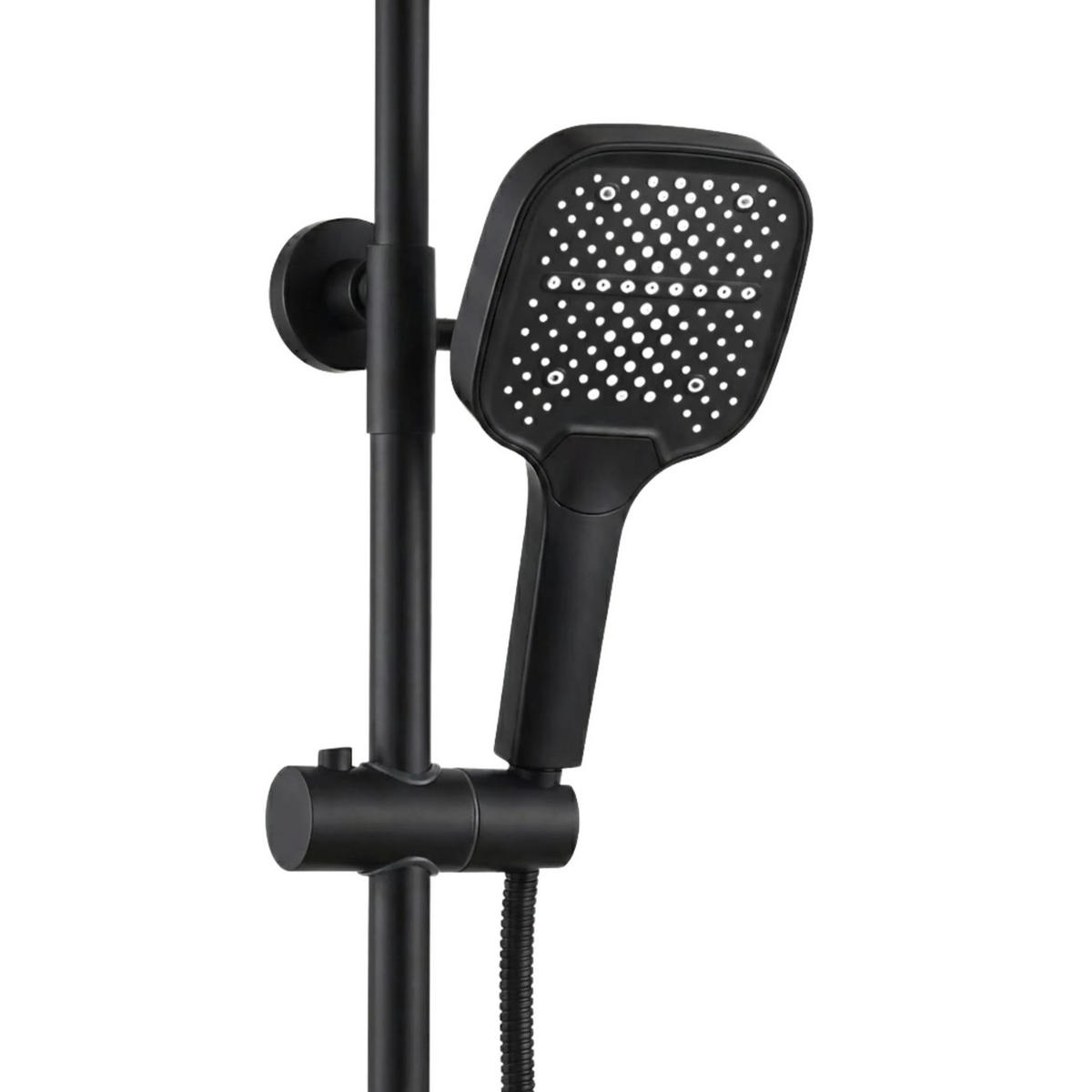 DUSCHGARNITUR Rea Arlo Black - Schwarz, Metall (23/132/28.7cm) - REA
